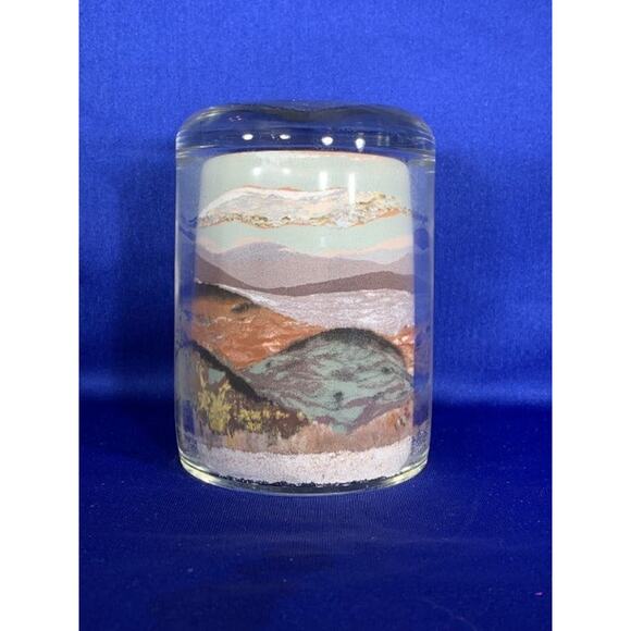 Vintage Sand Painting Art Jar Landscape Design Souvenir - Picture 5 of 7